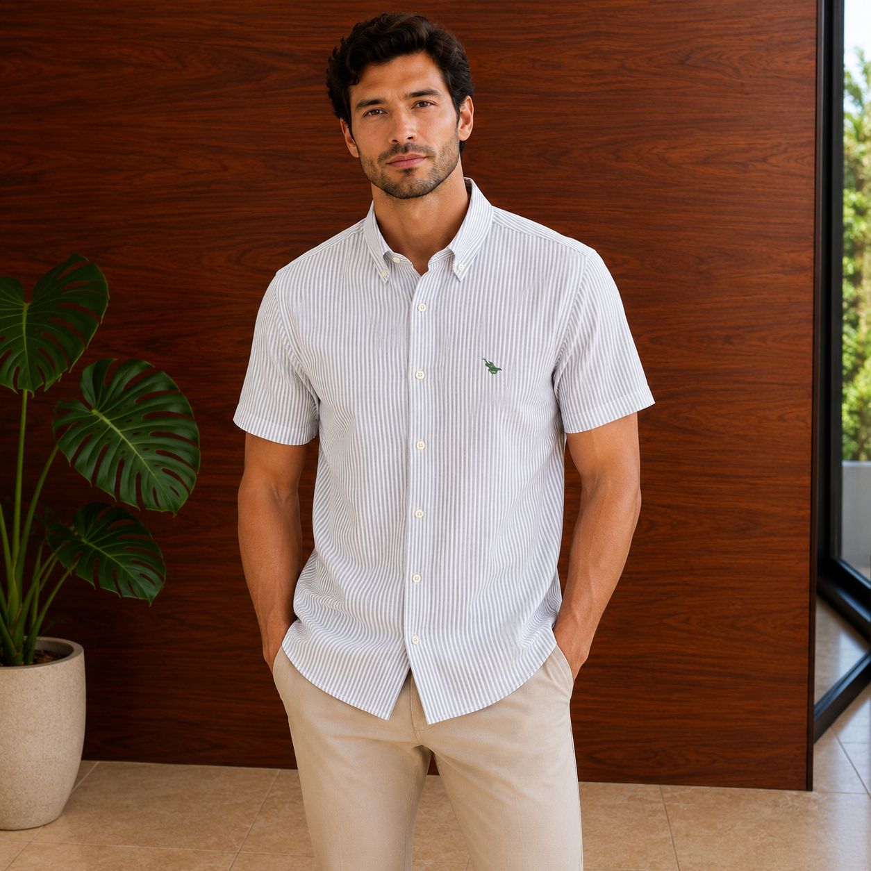 CAMISA MANGA CORTA LONG BEACH