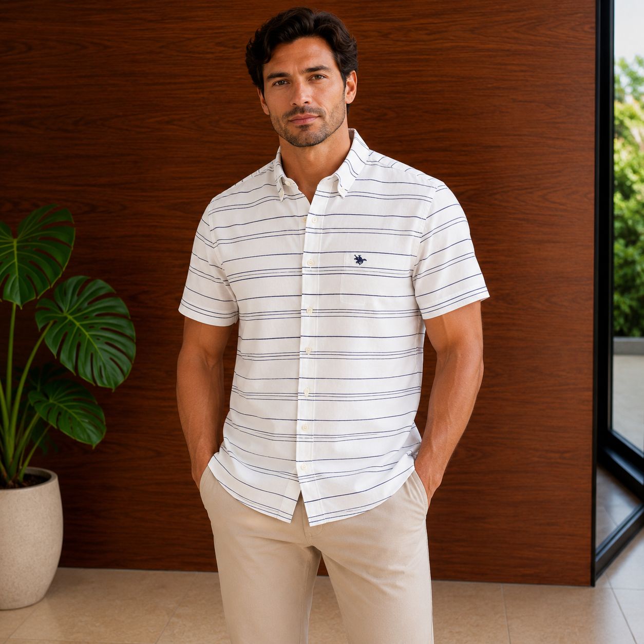 CAMISA MANGA CORTA LONG BEACH