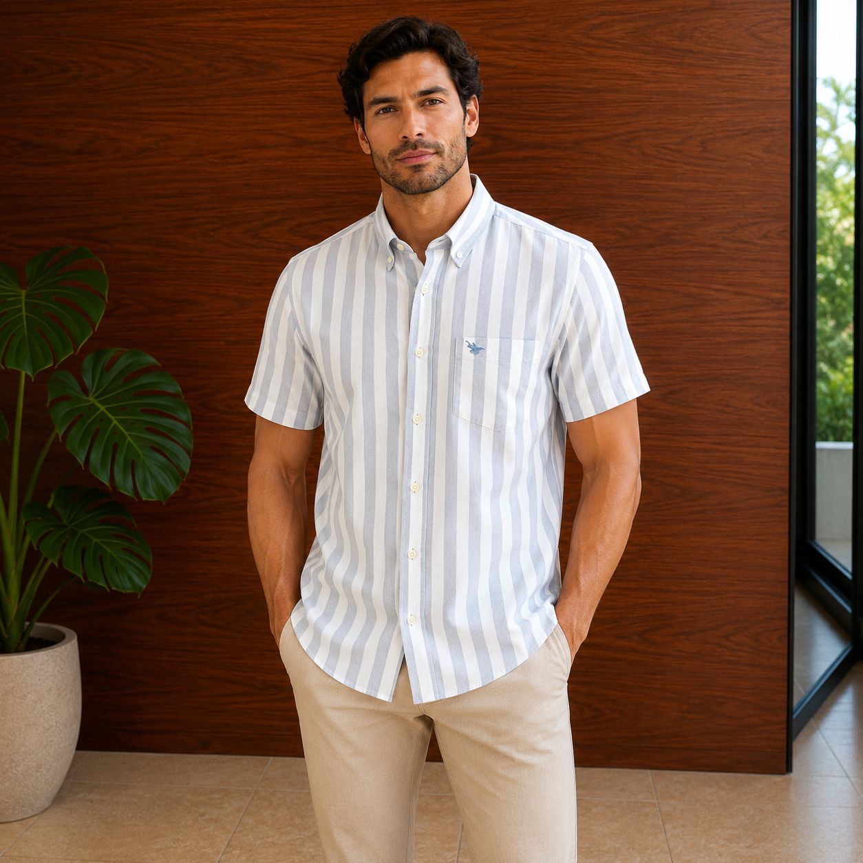 CAMISA MANGA CORTA LONG BEACH